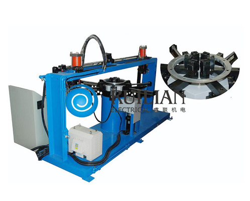 Processing OD 100mm-600mm Air Duct Flange Punching Machine 10KVA