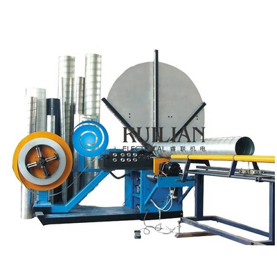 Low Carbon Sheet Steel Air Duct Spiral Duct Making Machine 650 Rpm/Min